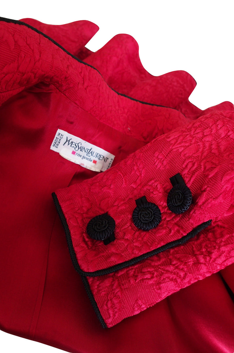 Documented F/W 1990-91 Yves Saint Laurent Red Jacket