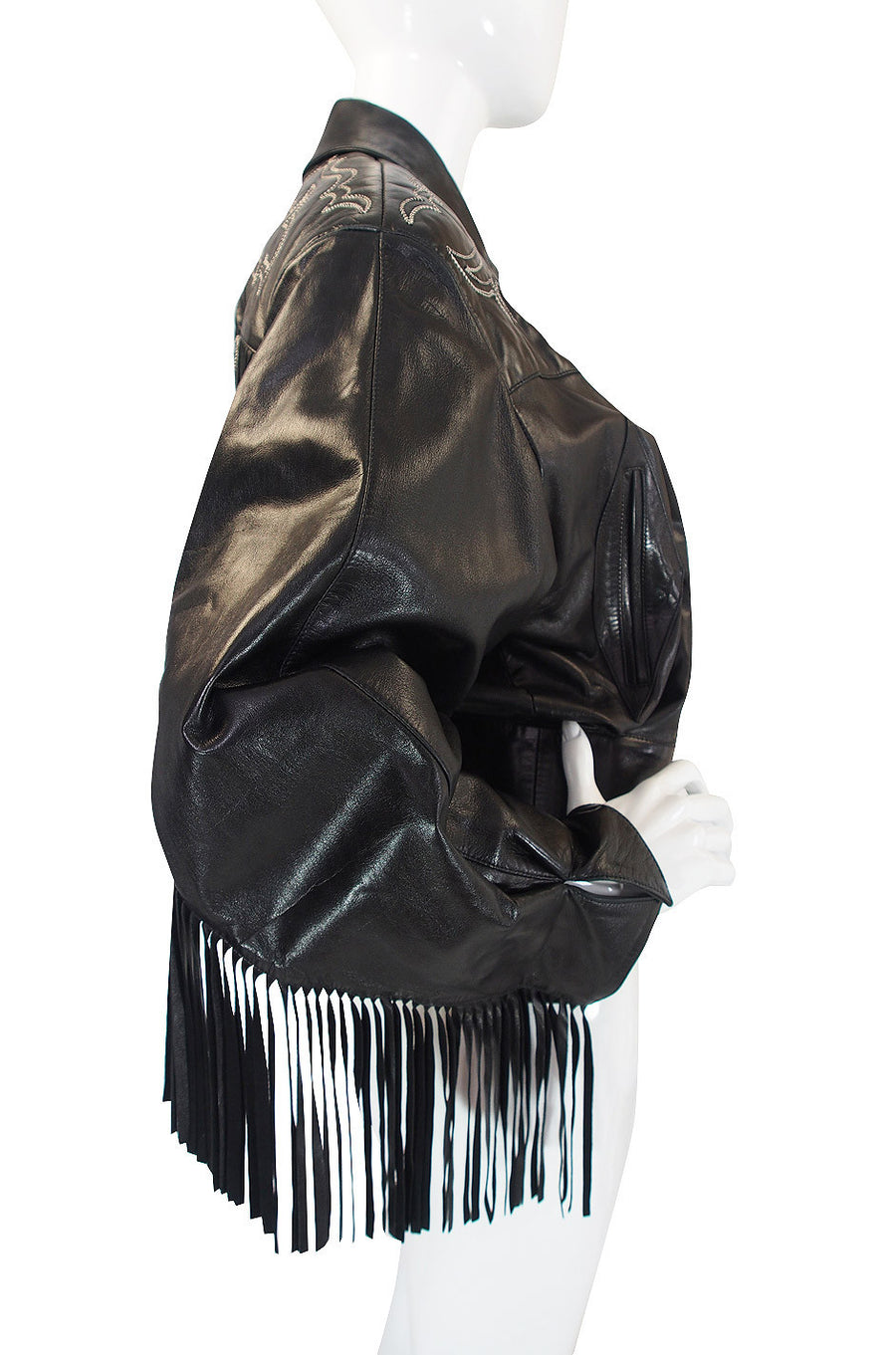 1979 Claude Montana Fringed Leather Jacket – Shrimpton Couture