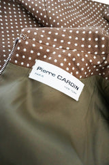 Darling 1960s Dotted Pierre Cardin Top and Skirt Set