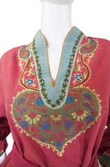 1970s Treacy Lowe Embroidered Caftan