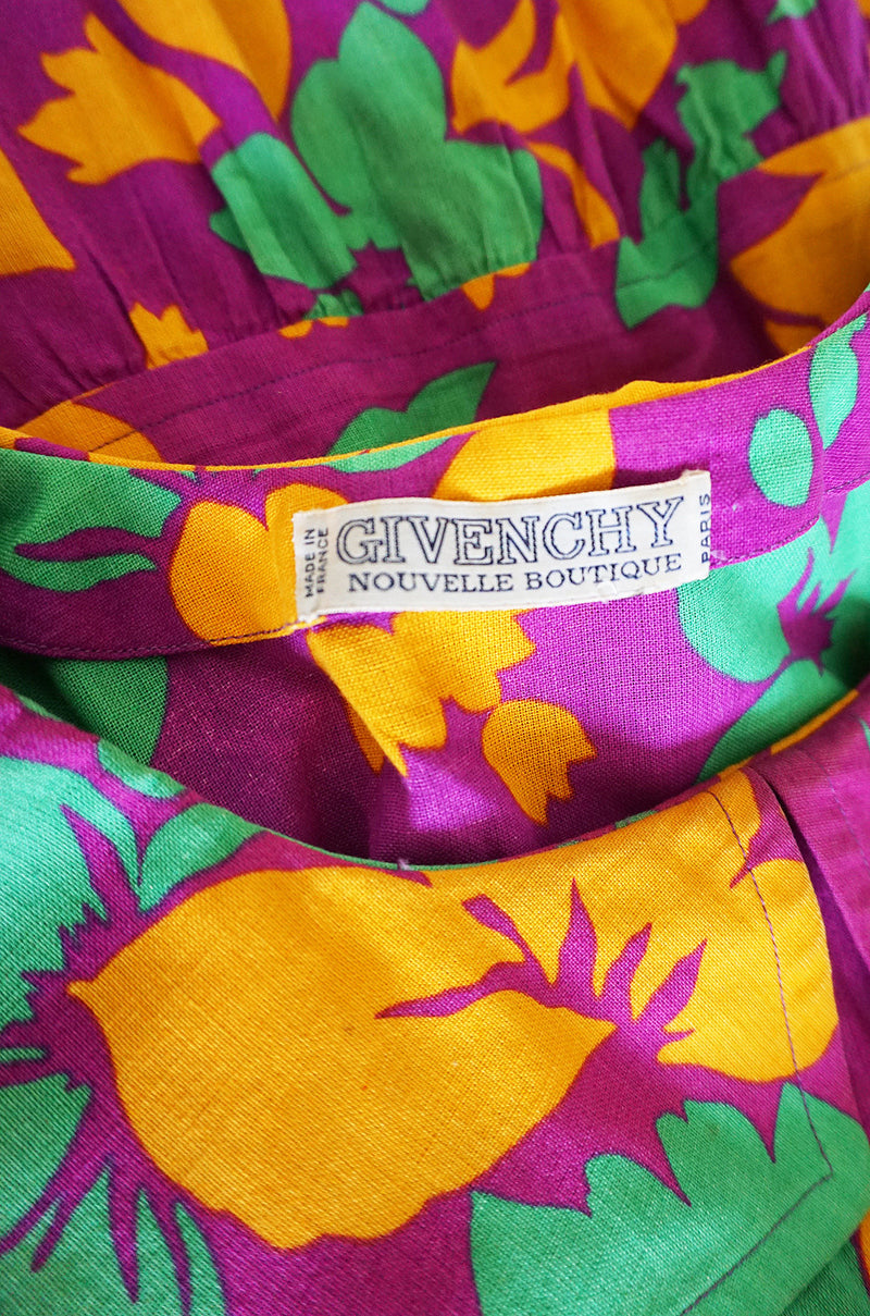 1970s Givenchy Linen Day Dress