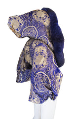 Rare 1989 Fur & Silk Gianfranco Ferre Couture Jacket