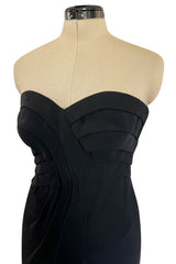 Spring 1998 Valentino Haute Couture Strapless Dress w Elaborately Beaded & Sequin Skirt