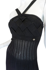 2008C Chanel Resort Runway Knit Bandage Halter Top Dress