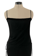 Fall 2009 Gucci by Frida Giannini Ad Campaign Black Jersey Draped Back Jumpsuit