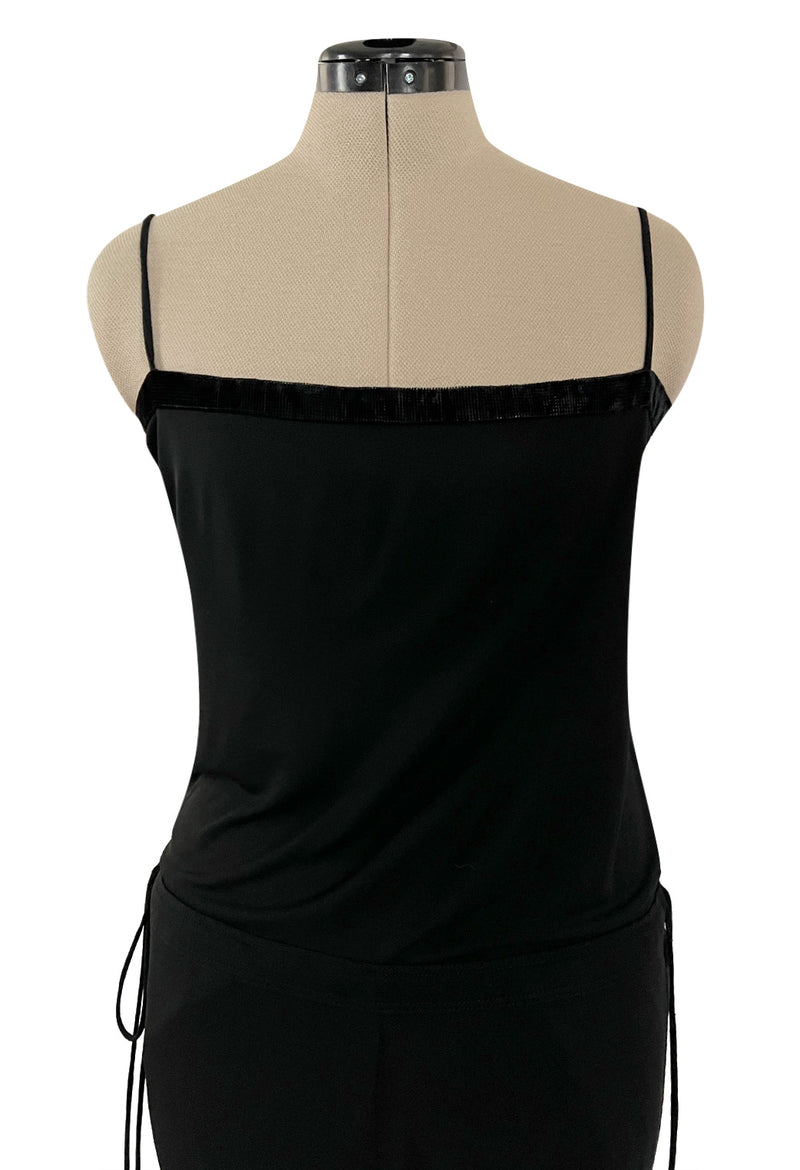 Fall 2009 Gucci by Frida Giannini Ad Campaign Black Jersey Draped Back Jumpsuit