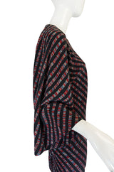 Resort 1977 Halston Bias Spiral Cut Silk Caftan Dress