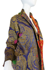 Antique 19th Century Exceptional Russian Metallic Brocade Coat