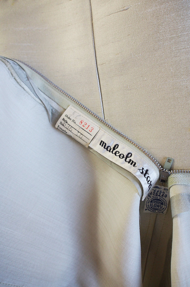 1960s Silk & Bead Malcolm Starr Shift Dress