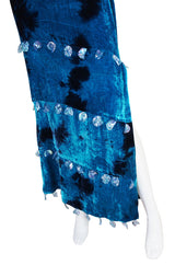 1990s Romeo Gigli Velvet & Disc Dress & Clutch