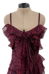 Stunning Pre-Fall 2011 Nina Ricci Runway Tiered & Ruffled Silk Organza Dot Dress
