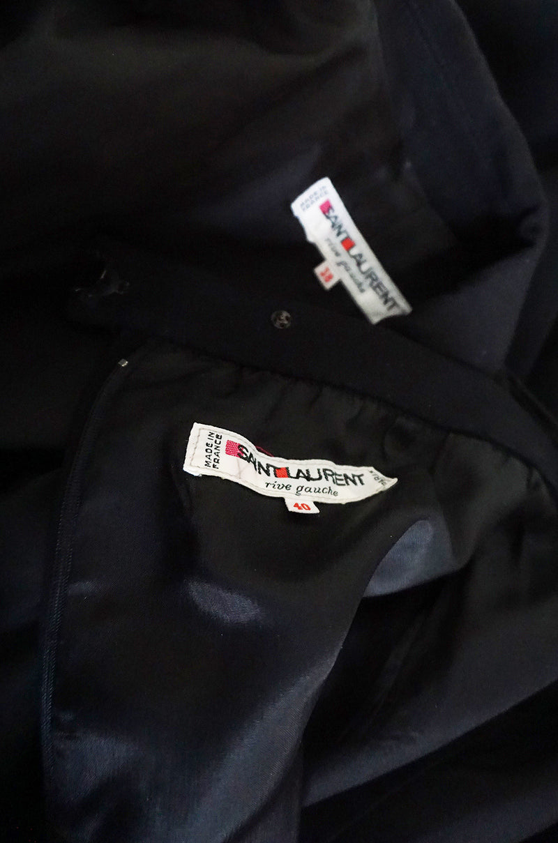 1970s Yves Saint Laurent "Le Smoking" Tuxedo Suit