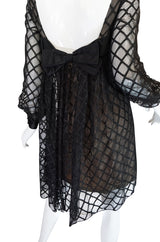 1960s Baby Doll Back Malcolm Starr Lace Dress