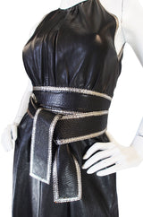 Exceptional & Rare 1972 Jean Muir Leather Dress