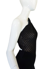 Important 1988-89 Azzedine Alaia Black One Shoulder Dress