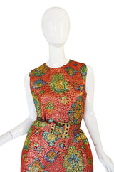 1980s Numbered Demi-Couture Coral Metallic Givenchy Suit
