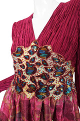 1980s Mary MacFadden Couture Sequin Gown