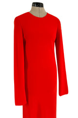 Fabulous Fall 2018 Maison Margiela by John Galliano Line 4 Full Length Red Sheath Dress