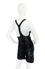 Fall 1990 Collection Azzedine Alaia Printed Romper Playsuit