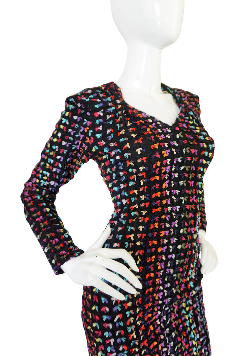 Runway F/W 1988-89 Patrick Kelly Multi Color Bow Dress