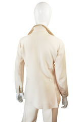 1970s Chic Cream Courreges Pant & Jacket Suit
