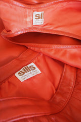 1960s Bonnie Cashin for Sills Orange Leather Set