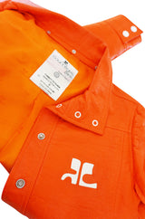 Rare Original 1960s Courreges Orange Vinyl Jacket