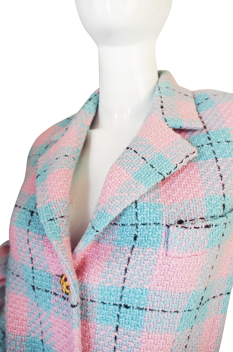 CHANEL, Jackets & Coats, Vintage Chanel Tweed Pink Blazer Top