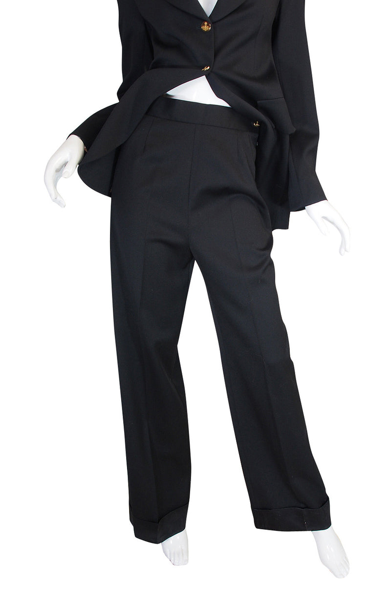 Rare 1990s Vivienne Westwood Black Tuxedo Suit