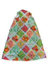 c.1964-69 Arnold Scaasi Couture Floral Patchwork & Lace Corset Skirt