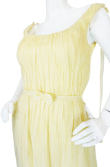 F/W 2005 Alexander McQueen Documented Runway Yellow Silk Dress