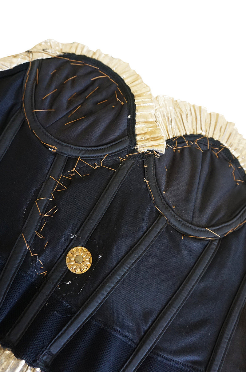 1980s One of a Kind Anthony Ferrara Gold Bead Bustier