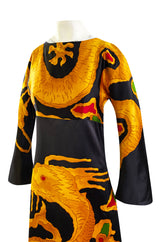 Spring 2001 Valentino Re-Edit of the Famous 1969 Haute Couture Printed Silk Dragon Dress