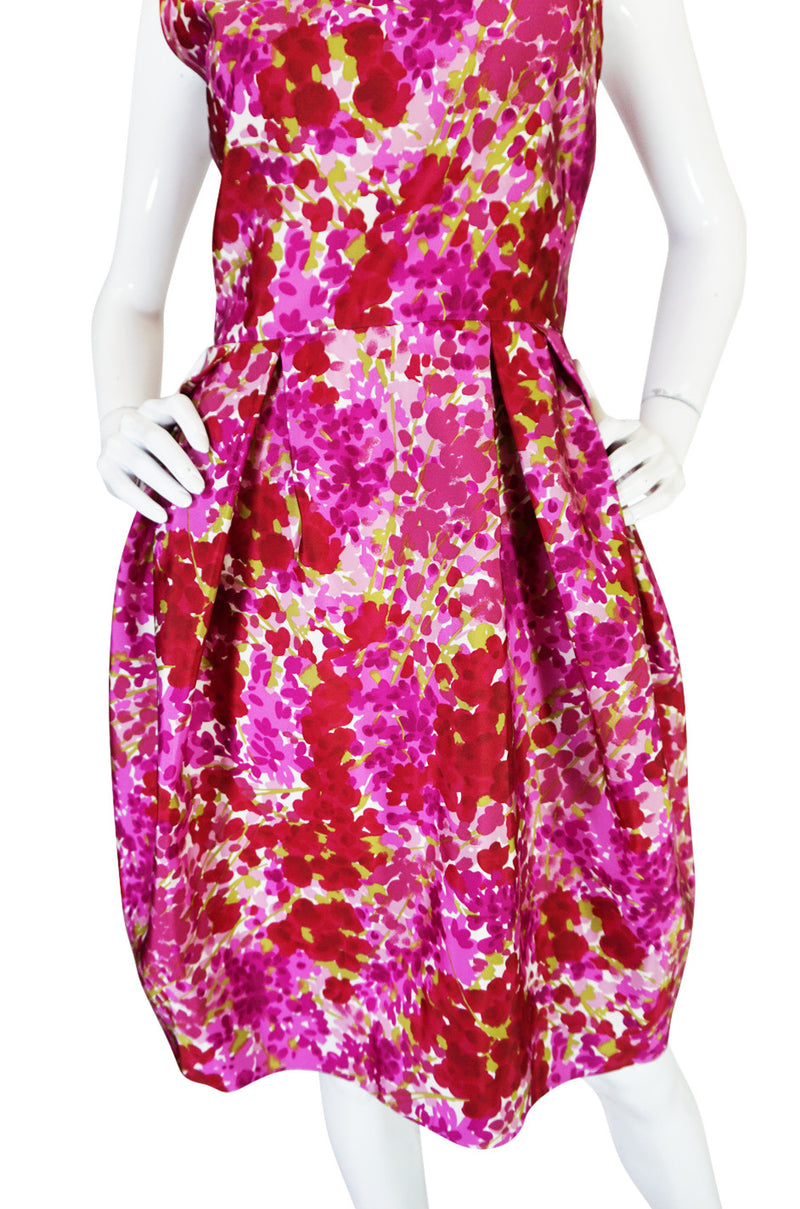 Recent NWT Christian Dior Pink Floral Silk Dress