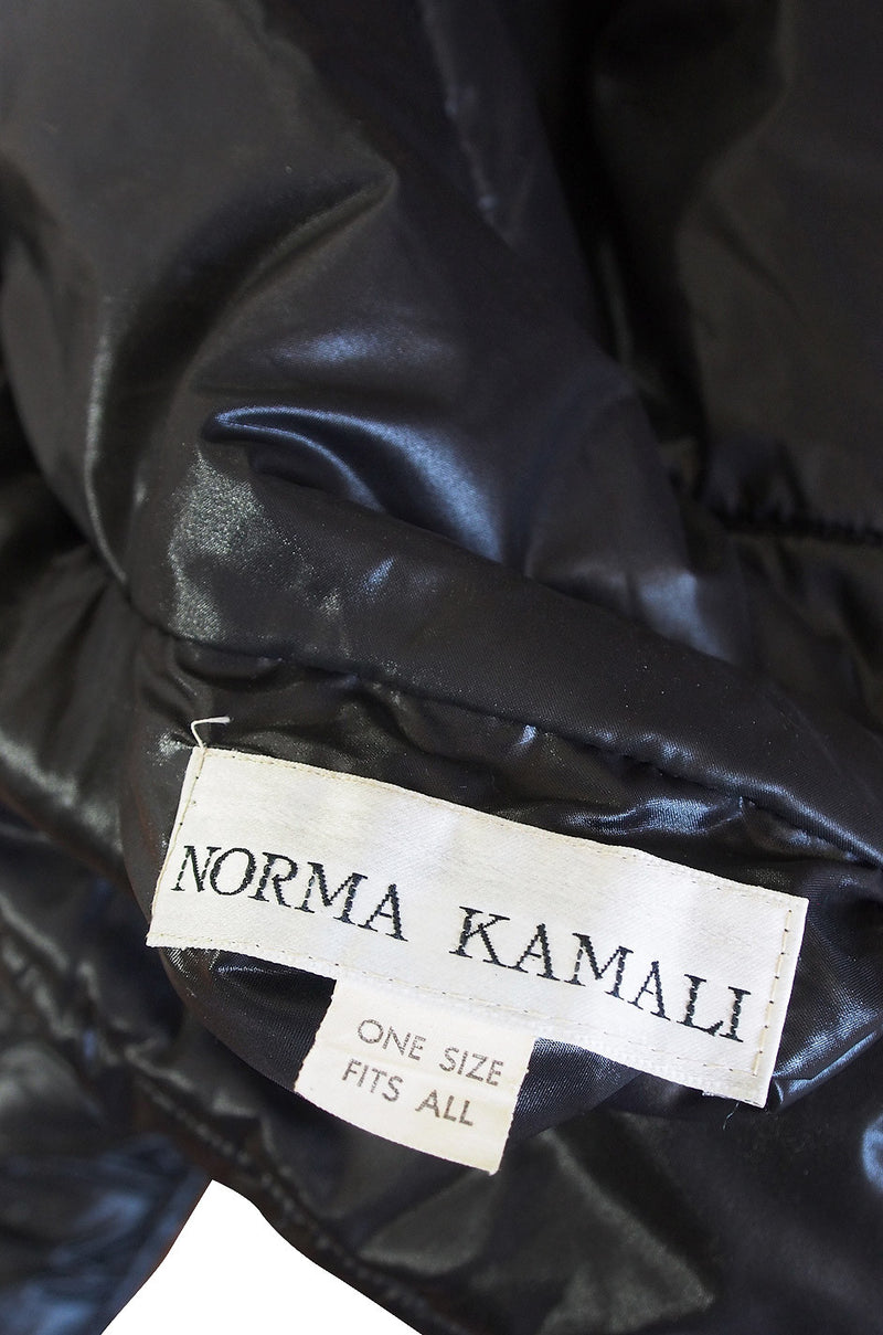 Rare Norma Kamali OMO Vintage 1980s Short Sleeping Bag Puffer Coat in Army  Green at 1stDibs