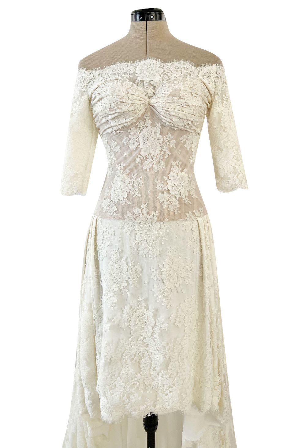 Incredible 2012 Alexander McQueen Ivory Lace Corseted Wedding Dress w – Shrimpton Couture
