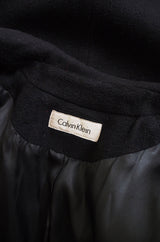 1990s Calvin Klein Minimalist Wool Coat