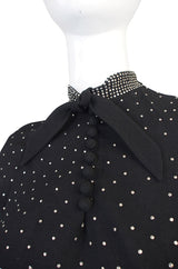 Rare 1940s Eisenberg and Sons Studded Dress