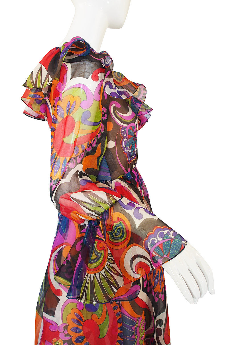 1960s Silk Oscar de la Renta Dress