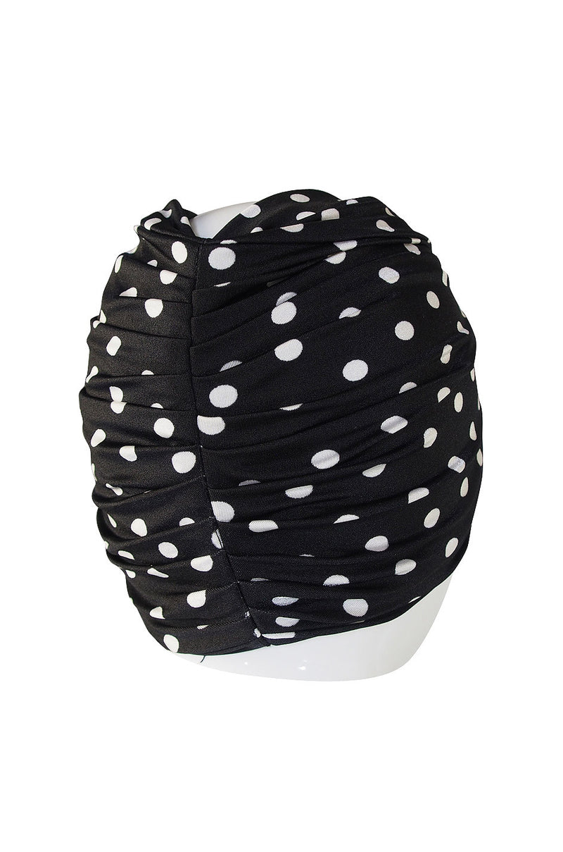 1980s Amazing Norma Kamali Dot Skirt & Turban