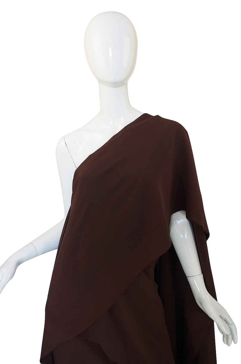 Rare 1970s Silk Grecian Jacqueline de Ribes Gown