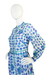 1960s Emilio Pucci Formfit Rogers Floral Print Dress Set