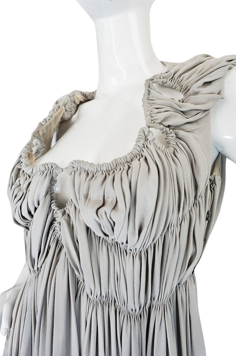 Light grey deals silk dress