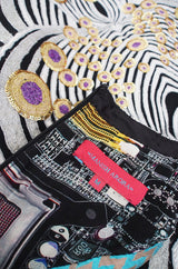 Recent Metallic Embroidery Manish Arora Dress
