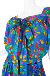 1970s Yves Saint Laurent Print Top & Skirt Set