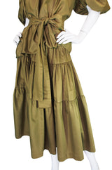 1970s Yves Saint Laurent Peasant Top and Skirt Set