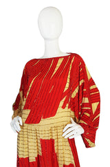 c.1980 Spectacular Michaele Vollbracht Bead Dress & Coat