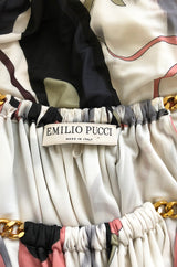F/W 2014 Peter Dundas for Emilio Pucci Runway Printed Jersey Top