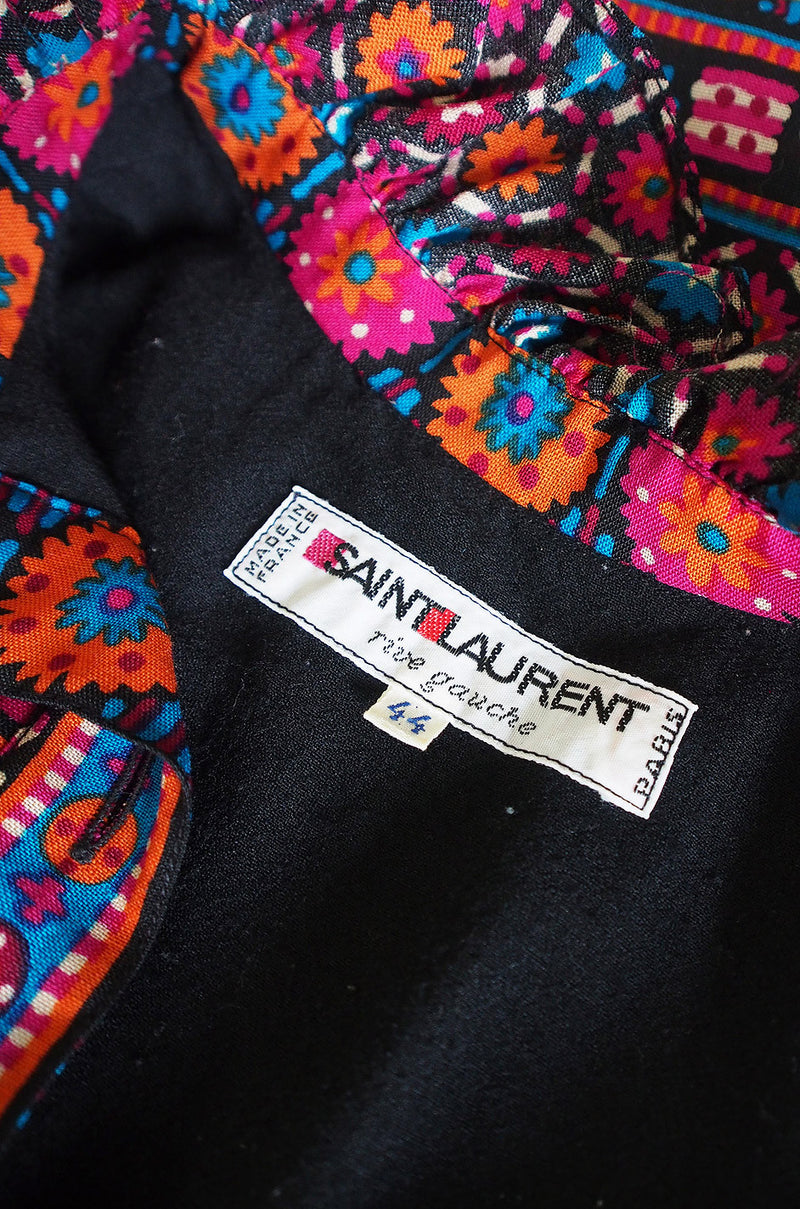 Fall 1977 Ad Campaign Yves Saint Laurent Dress
