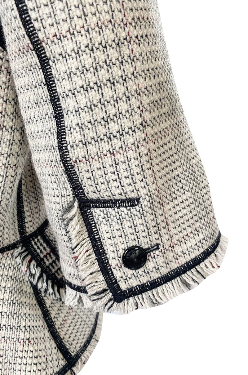 Recent Louis Vuitton Fringe Edging Detailed Wool 'Blanket' Jacket –  Shrimpton Couture